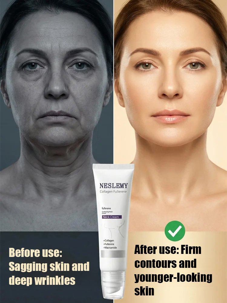 🏆Flash Sale⚡NESLEMY Collagen Fullerene Neck Cream – Elevate Your Neck Care Routine ✨